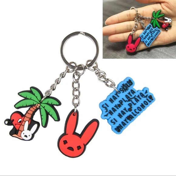 Bad Bunny Key Chain - Picture 1 of 1